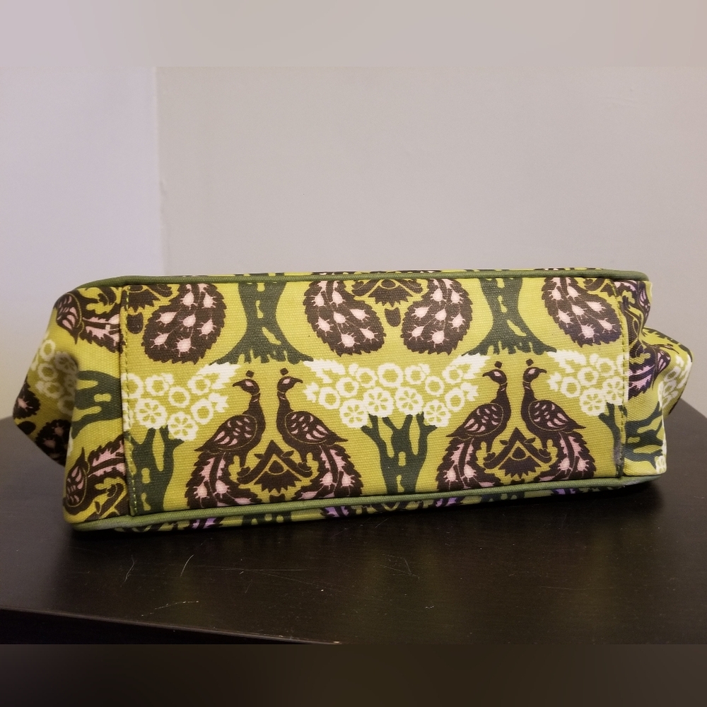 Petunia Pickle Bottom Green Purple Peacock Baby Diaper Bag Ornate Design New - Picture 6 of 8